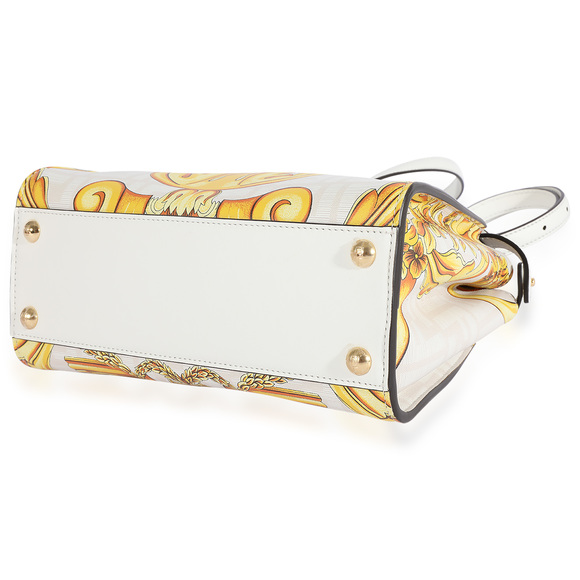 Fendi x Versace Fendace Gold Baroque & White FF Motif Mini Peekaboo - Picture 5 of 6